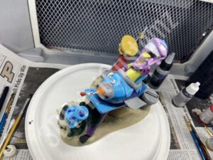 a group of toys on a table 3DPrintCustomz Custom 3D Print Painting