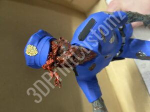 a person in a blue suit 3DPrintCustomz Custom 3D Print Painting