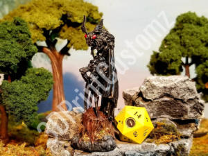 a statue of a cat with a yellow car and a yellow car 3DPrintCustomz Custom 3D Print Painting