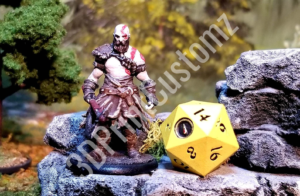 a statue of a man and a woman sitting on rocks 3DPrintCustomz Custom 3D Print Painting