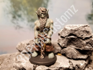 a statue of a person sitting on a rock 3DPrintCustomz Custom 3D Print Painting