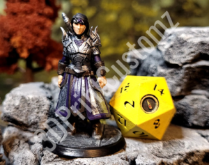 a toy figurine next to a yellow clock 3DPrintCustomz Custom 3D Print Painting