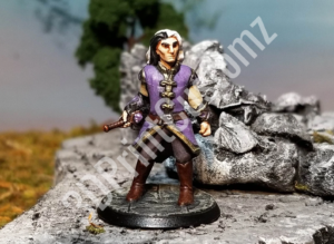 a toy figurine of a person sitting on a rock 3DPrintCustomz Custom 3D Print Painting