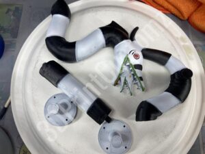 a white cake with a cartoon character on it 3DPrintCustomz Custom 3D Print Painting