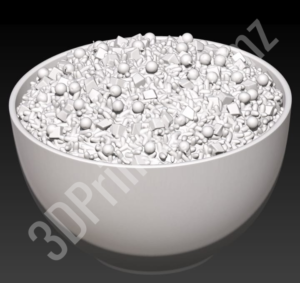 a bowl of white pills 3DPrintCustomz Custom 3D Design