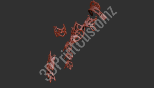 a close up of a hand with a red symbol 3DPrintCustomz Custom 3D Design