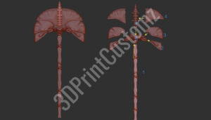 a couple of red and white umbrellas 3DPrintCustomz Custom 3D Design