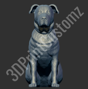a dog with a human face 3DPrintCustomz Custom 3D Design