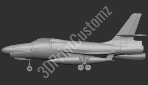 a grey jet with wheels 3DPrintCustomz Custom 3D Design