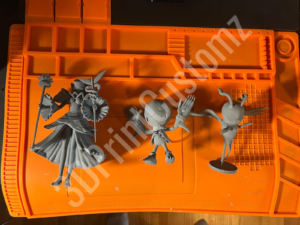 a group of action figures 3DPrintCustomz Custom 3D Resin Printing