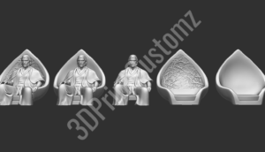 a group of men sitting in chairs 3DPrintCustomz Custom 3D Design