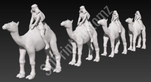 a group of people riding horses 3DPrintCustomz Custom 3D Design