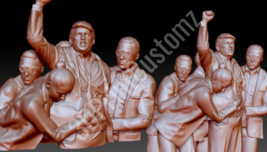a group of people wearing gold robes 3DPrintCustomz Custom 3D Design