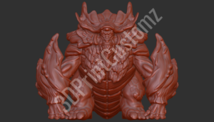 a group of red clay animals 3DPrintCustomz Custom 3D Design