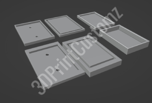 a group of white cubes 3DPrintCustomz Custom 3D Design