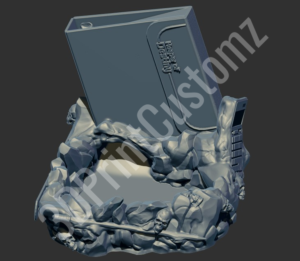 a medical device with a blue background 3DPrintCustomz Custom 3D Design
