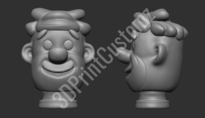 a pair of white figurines 3DPrintCustomz Custom 3D Design