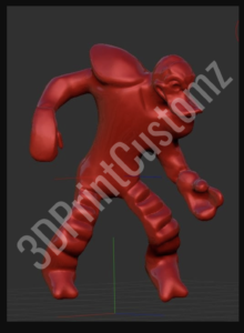 a pink pig with a mans face on it 3DPrintCustomz Custom 3D Design