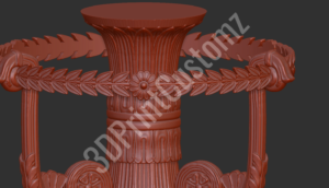 a red chair with a red background 3DPrintCustomz Custom 3D Design