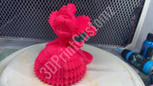 a red plastic toy 3DPrintCustomz Custom 3D Resin Printing