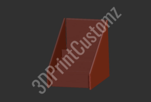 a red square with a black background 3DPrintCustomz Custom 3D Design