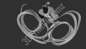 a silver and black fan 3DPrintCustomz Custom 3D Design