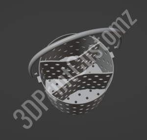a silver ring with a black band 3DPrintCustomz Custom 3D Design