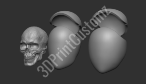 a skull and a light bulb 3DPrintCustomz Custom 3D Design