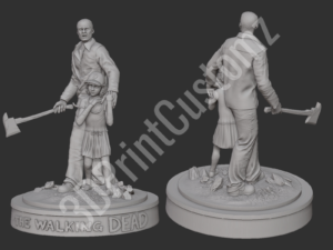 a statue of a person and a child 3DPrintCustomz Custom 3D Design