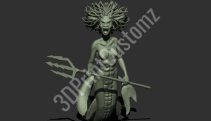 a statue of a person holding a sword 3DPrintCustomz Custom 3D Design