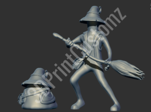 a toy figurine of a person with a sword 3DPrintCustomz Custom 3D Design