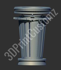 a white and black lamp 3DPrintCustomz Custom 3D Design