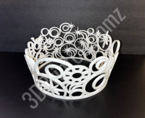 a white and black object 3DPrintCustomz Custom 3D Resin Printing