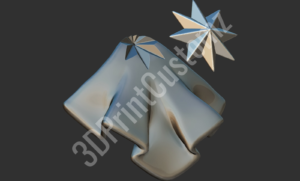 a white and blue box with a blue star on top 3DPrintCustomz Custom 3D Design