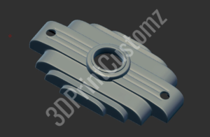 a white and blue video game controller 3DPrintCustomz Custom 3D Design