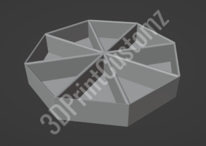a white cube with a black background 3DPrintCustomz Custom 3D Design