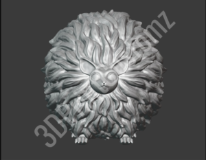 a white flower with a black center 3DPrintCustomz Custom 3D Design