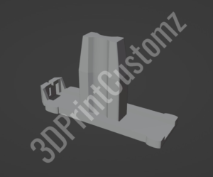 a white letter on a black background 3DPrintCustomz Custom 3D Design