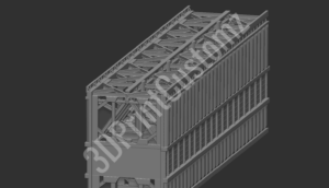 a white staircase with a black background 3DPrintCustomz Custom 3D Design