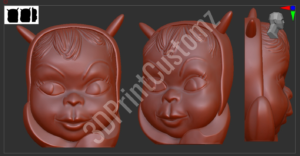 a close up of two human statues 3DPrintCustomz Custom 3D Resin Printing