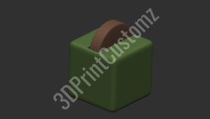 a green square object 3DPrintCustomz Custom 3D Resin Printing
