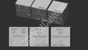 a group of boxes with text on them 3DPrintCustomz Custom 3D Resin Printing