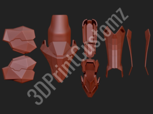 a group of different colored dresses 3DPrintCustomz Custom 3D Resin Printing