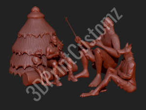 a group of figurines 3DPrintCustomz Custom 3D Resin Printing