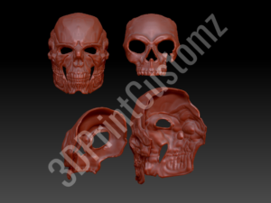 a group of human skulls 3DPrintCustomz Custom 3D Resin Printing