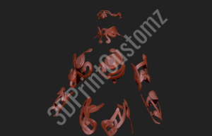 a group of pink and white hearts 3DPrintCustomz Custom 3D Resin Printing