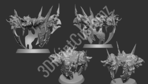 a group of potted plants 3DPrintCustomz Custom 3D Resin Printing