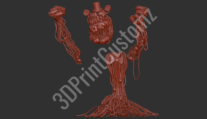 a group of red and orange lamps 3DPrintCustomz Custom 3D Resin Printing