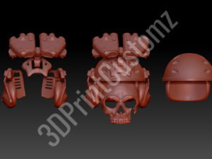 a group of red and white objects 3DPrintCustomz Custom 3D Resin Printi v1