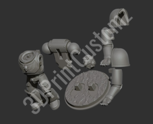 a group of white robot toys 3DPrintCustomz Custom 3D Resin Printing